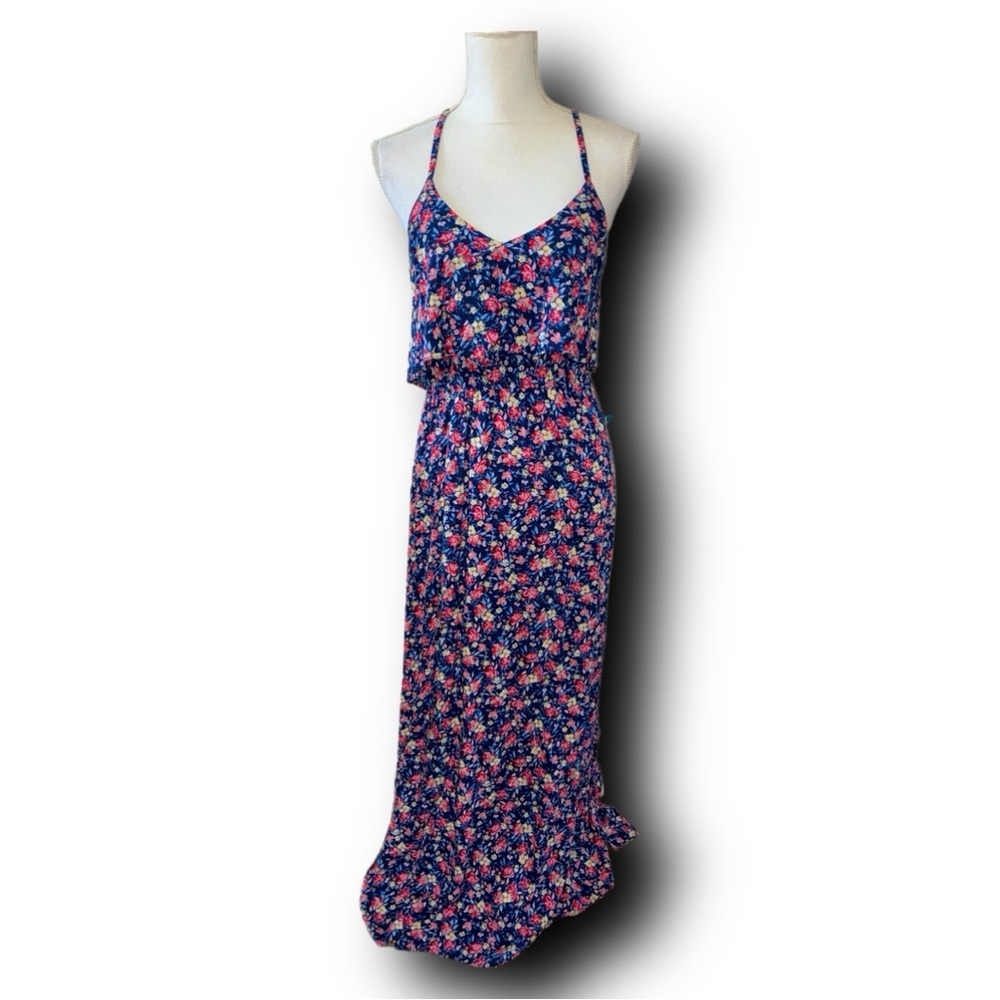 LC Lauren Conrad Floral Halter Summer Maxi Dress